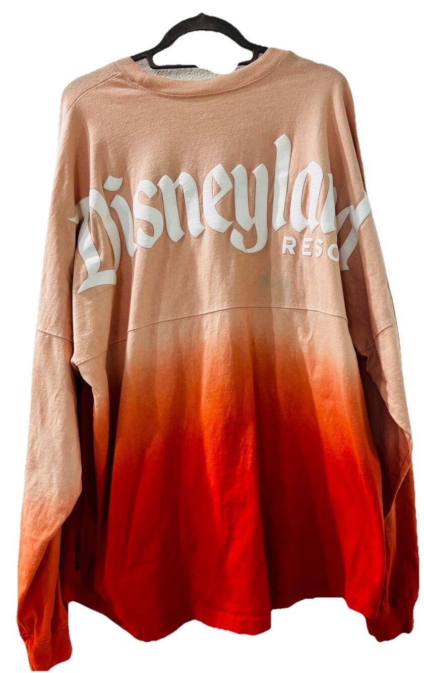 Disneyland Spirit Jersey Ombre Sunset Shirt XXL Disney Parks Womens